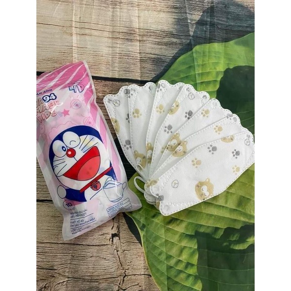 10 chiếc khẩu trang 4d trẻ em