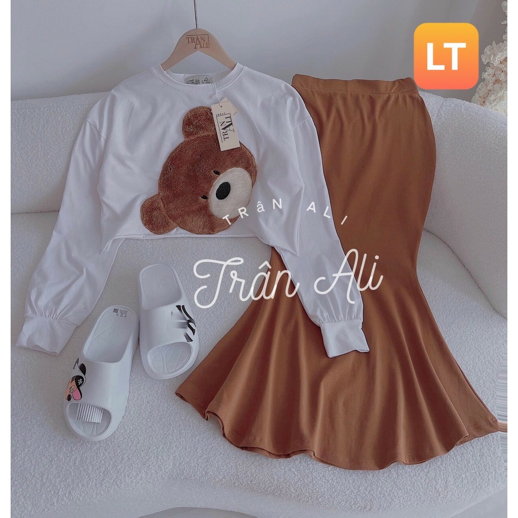 Set chân váy zip đuôi cá kèm áo croptop siêu xinh, chất liệu vải cao cấp - 𝑲𝒉𝒐 𝒔𝒊̉ 𝑺𝒂̀𝒊 𝑮𝒐̀𝒏 | BigBuy360 - bigbuy360.vn