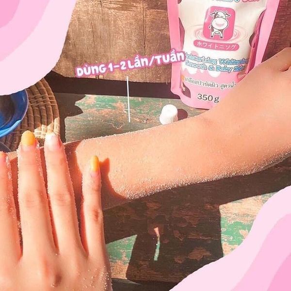 Muối Tăm Sữa Bò Abonne Spa Milk Salt Tẩy Tế Bào Chết Body Và Da Mặt Thái Lan Hương Sữa Tươi Thái Lan Túi 350g