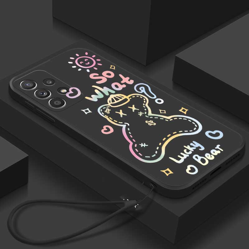 Ốp Điện Thoại Tpu Hình Gấu Cho Samsung Galaxy A53 A33 A13 Note 10 Lite Note 20 20 Ultra S10 Plus A81