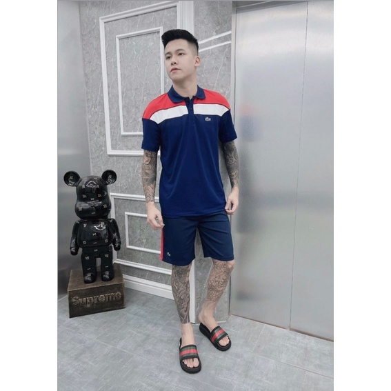Bộ Thể Thao Nam Lacote Phối Màu Thoáng Mát - Bộ Quần Áo Nam Lacotes Siêu Nhẹ