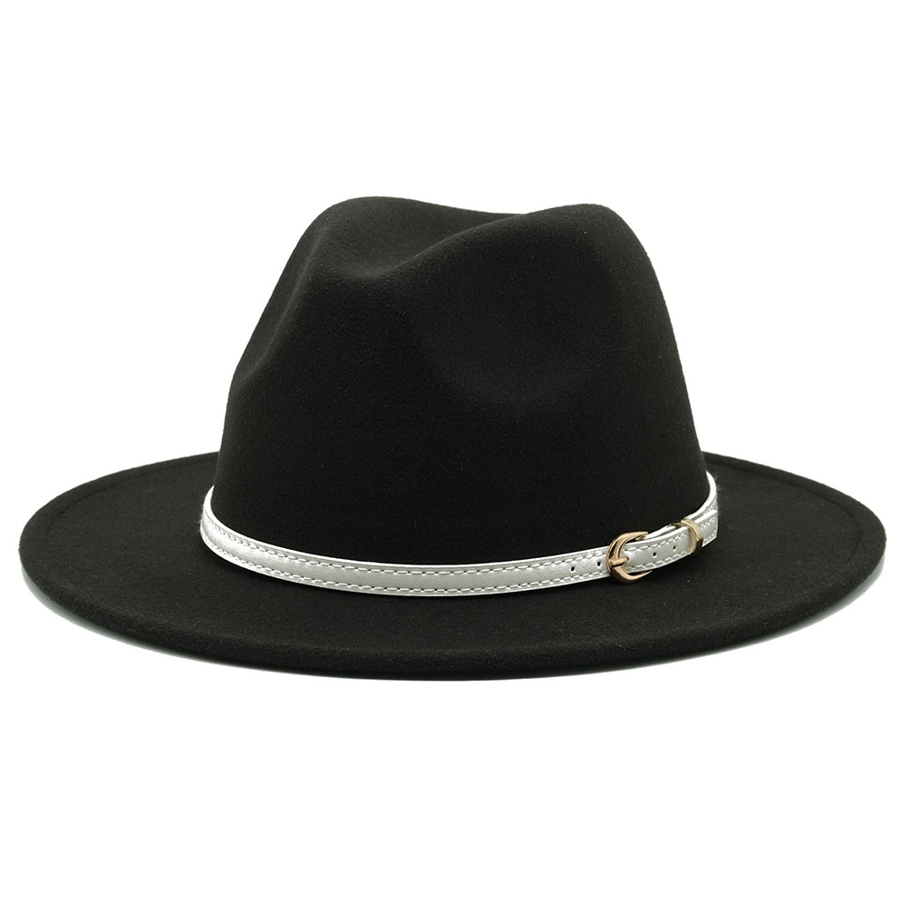 Mũ Fedora Vành Rộng Có Khóa Thắt Lưng Thời Trang Xuân Thu Đông Cho Nữ