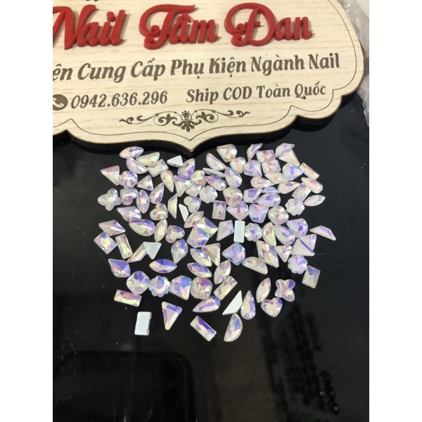 Set đá khối chân bằng nhiều màu 100 viên