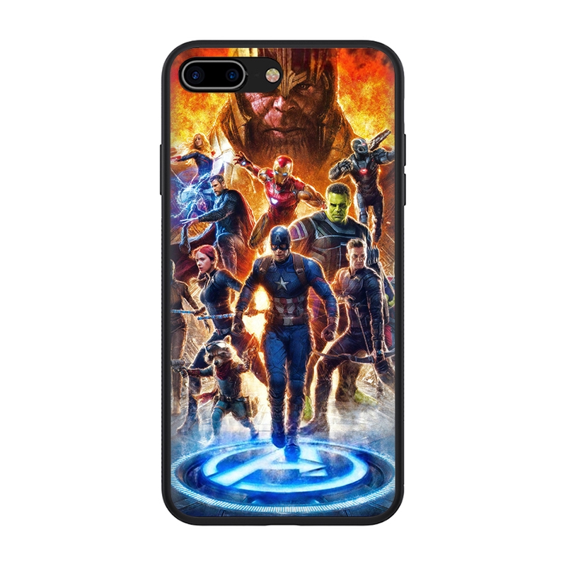 Ốp lưng hình Avengers Endgame Marvel Iron Man cho Apple iPhone 11 Pro XS Max XR X 8 7 6S 6 Plus 5S 5 SE 2020