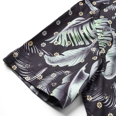 Áo sơ mi tay lỡ Galvin form rộng chất mát cộc tay đứng dáng unisex SMGV149-M5 - Leo Vatino