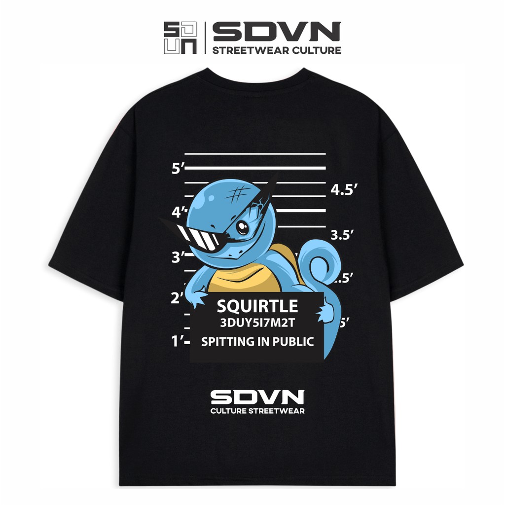 Áo Thun Unisex Nam Nữ SDVN Squirtle | BigBuy360 - bigbuy360.vn