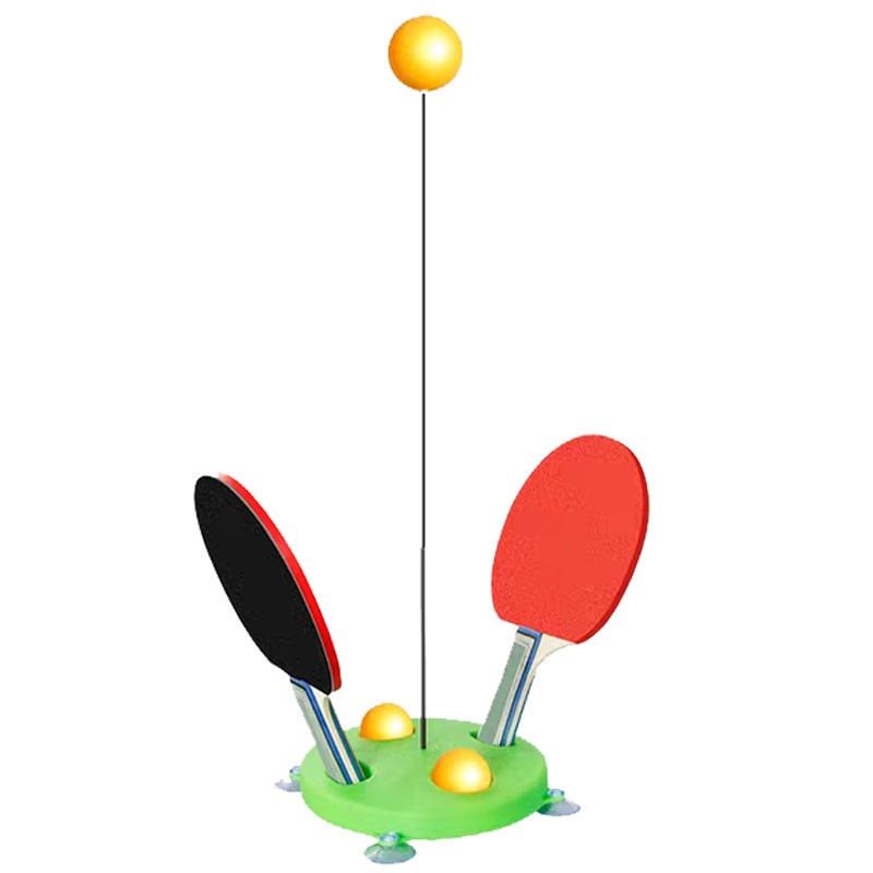 Bộ bóng bàn phản xạ vợt gỗ 3 bóng cho bé - Đồ chơi vận động tập luyện phản xạ tốt trẻ em DC015
