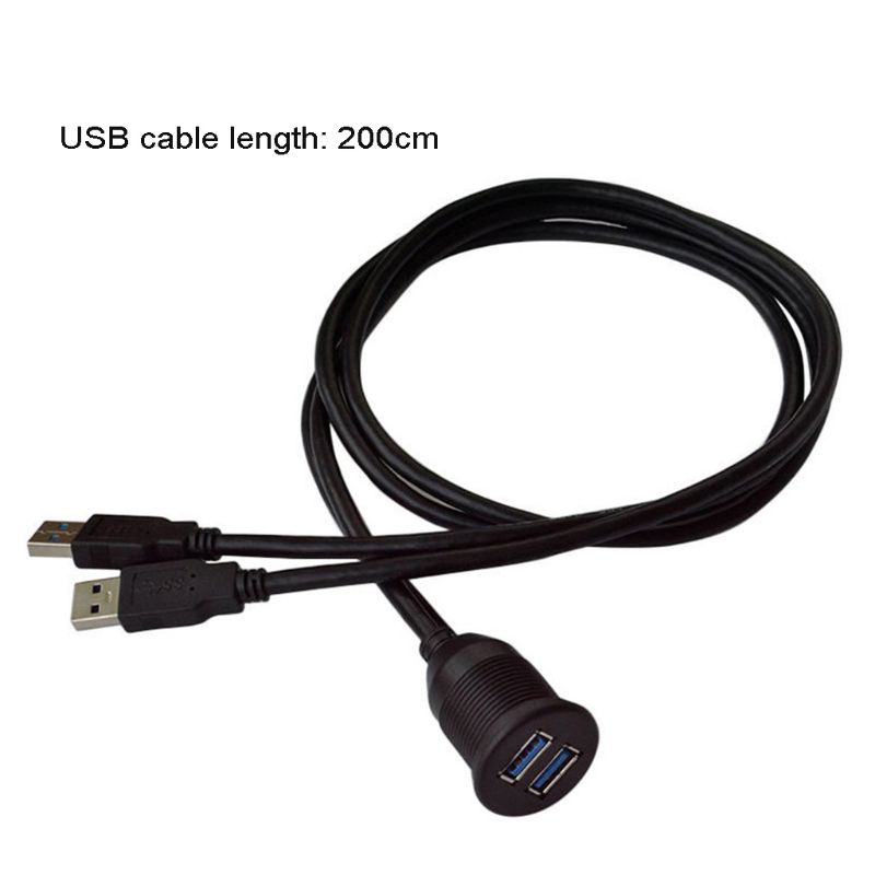 Dây Cáp Nối Dài 2m Chuyển Đổi Cổng USB 3.0 Đầu Cắm Sang Cổng Cắm USB 3.0 Chuyên Dụng Cho Xe Hơi / Xe Máy
