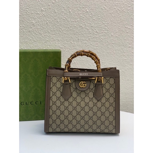 Túi xách nữ cao cấp thiết kế quai cầm độc đáo thương hiệu Gucci GC/GG Diana