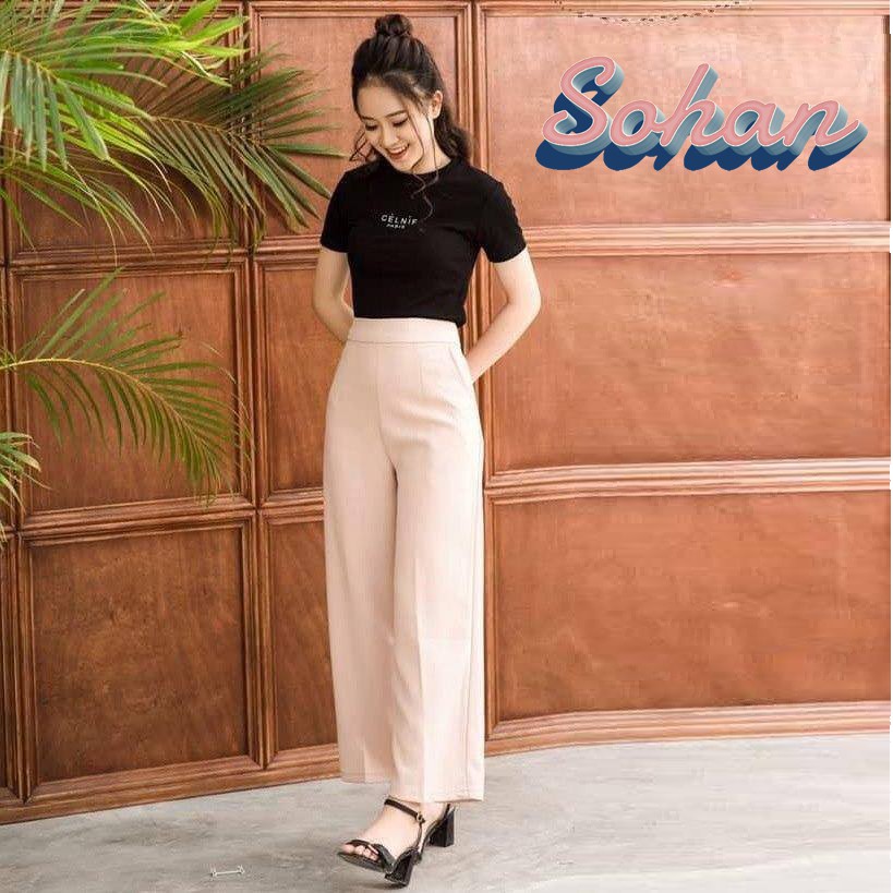 Quần Ống Rộng Nữ Hàn Quốc Hot 2020 ( Cam Kết Đổi Trả Hàng Trong 7 Ngày )