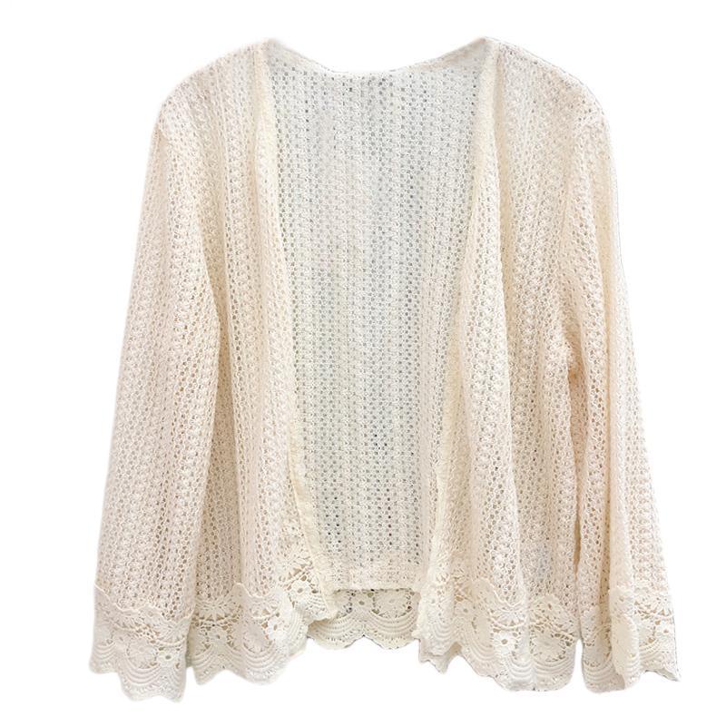 Áo Khoác Cardigan Dệt Kim Mỏng Dáng Rộng Chống Nắng Thời Trang Xuân Hè 2022 Mới