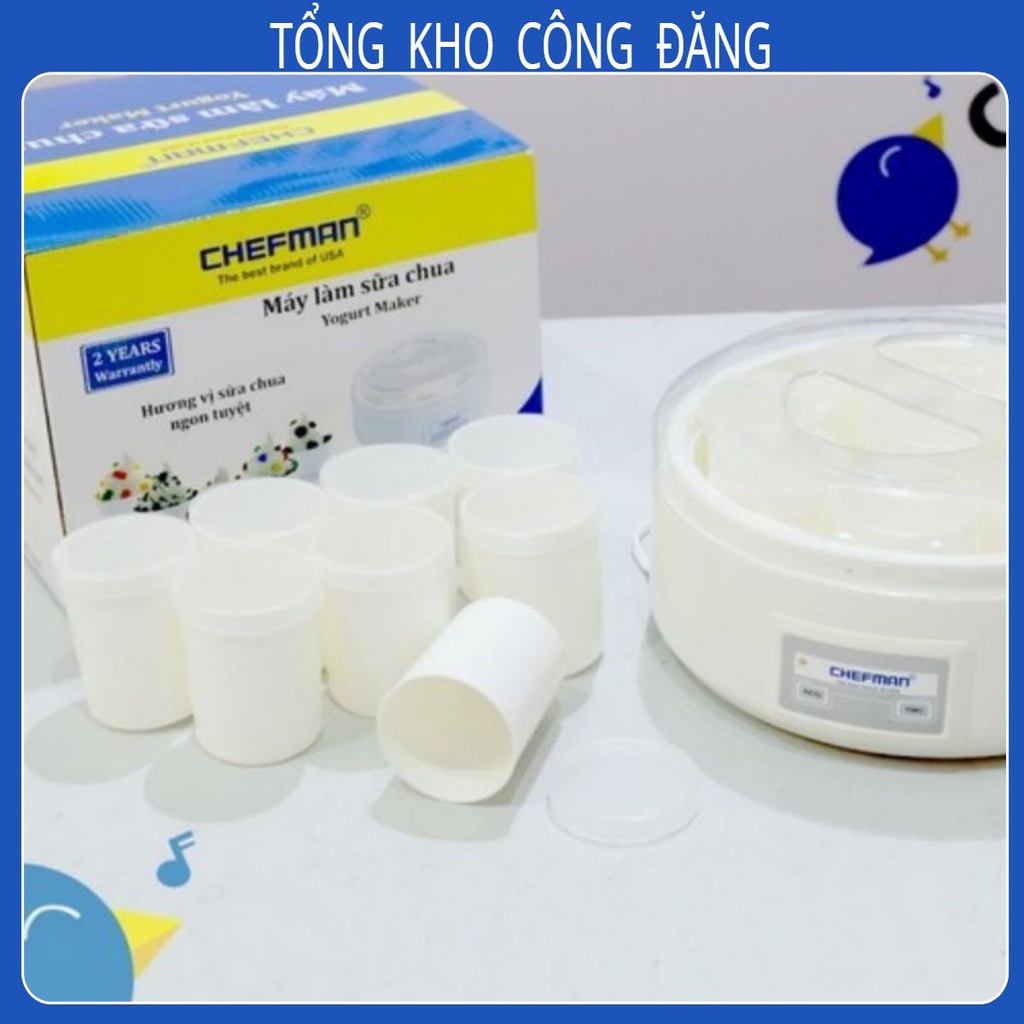 Máy làm sữa chua-Chefman kèm 8 Cốc TKCĐ