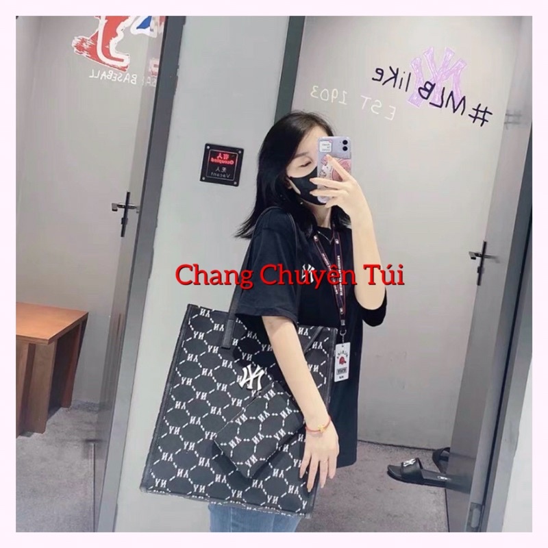 [Full Tag code] Túi Tote Ny monogram tặng kèm ví Size lớn đựng cả thế giới hàng đẹp chuẩn phom cứng cáp chất dày dặn