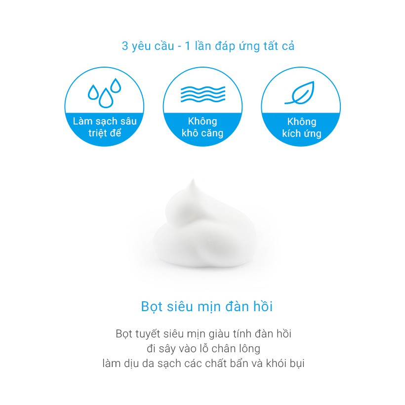 Sữa rửa mặt Neogence cấp ẩm sâu với Axit Hyaluronic 125ml/ lọ và 15ml/lọ