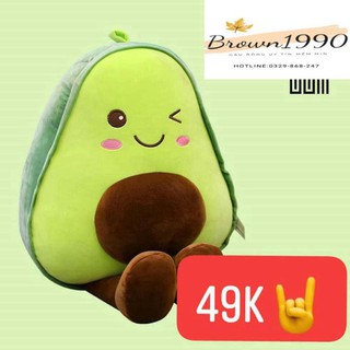 Tuan63 Gấu bông gối ôm quả bơ nhí 20-40-70cm đáng yêu nghộ nghĩnh tuan63