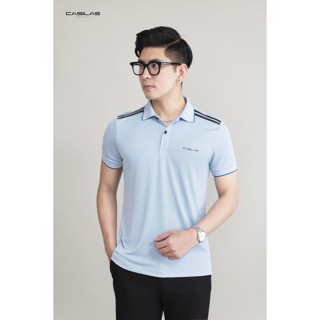 Áo thun nam tay ngăn cổ bẻ CASILAS chuẩn form regular fit hàng chuẩn kênh shop P2104 | BigBuy360 - bigbuy360.vn