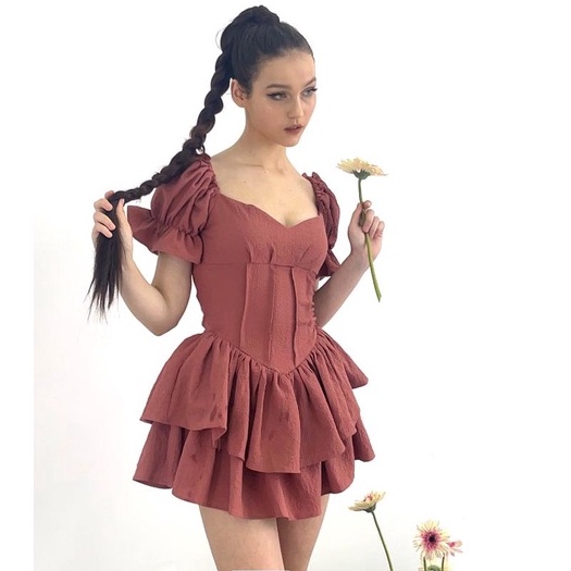 Đầm nữ tôn dáng thiết kế lucie.brandvn - jumpsuit luice 06 màu hường