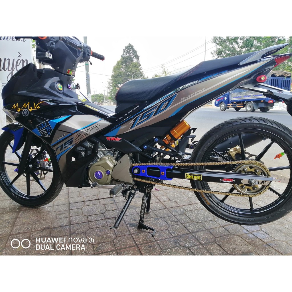 Tem rời Exicter 150 Y15zr đen bạc (B)