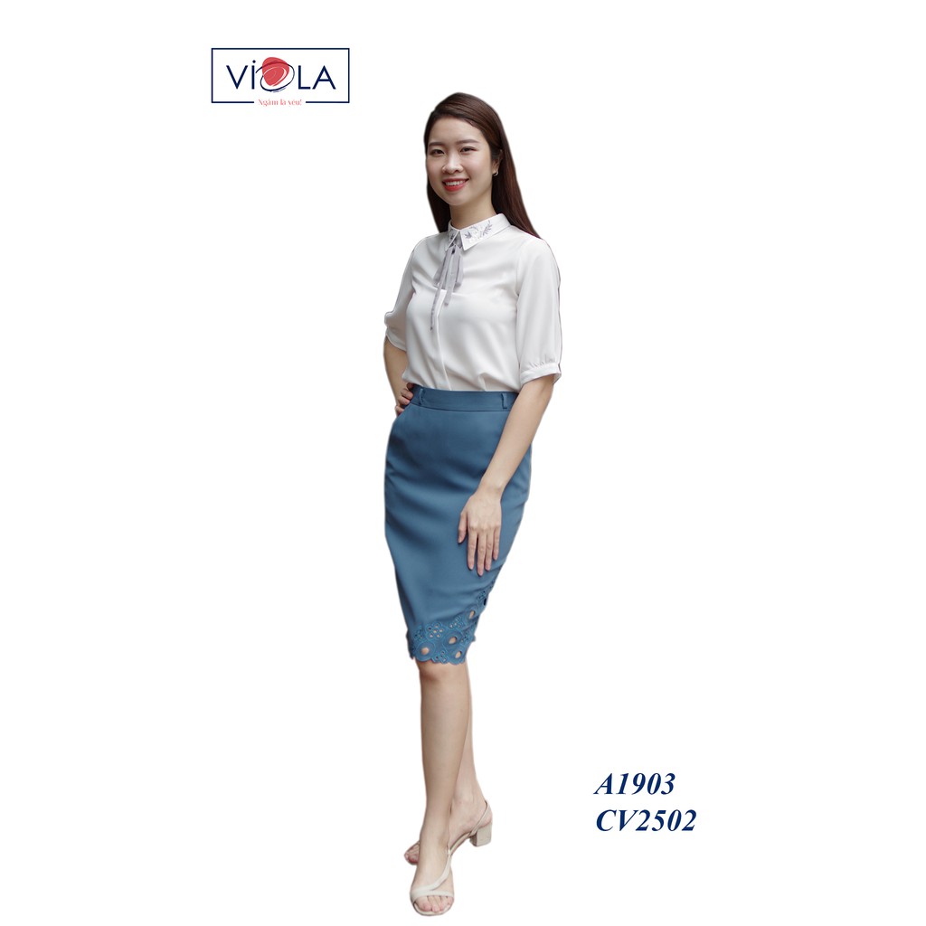 [VIOLA]_Chân váy bút chì 2 lớp co giãn nhẹ CV2502 | BigBuy360 - bigbuy360.vn