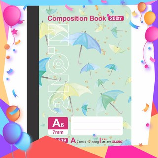 [Sổ lò xo đẹp xinh ] Sổ may KLONG 200tr A6 ; MS: 339