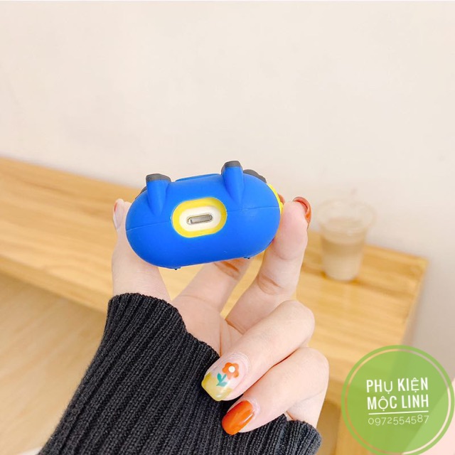 ☘️Tặng kèm móc treo☘️ Case bao airpod 1 2 Pro 3 Minion đựng tai nghe không dây Airpods i11 i12 i18 i100 ...