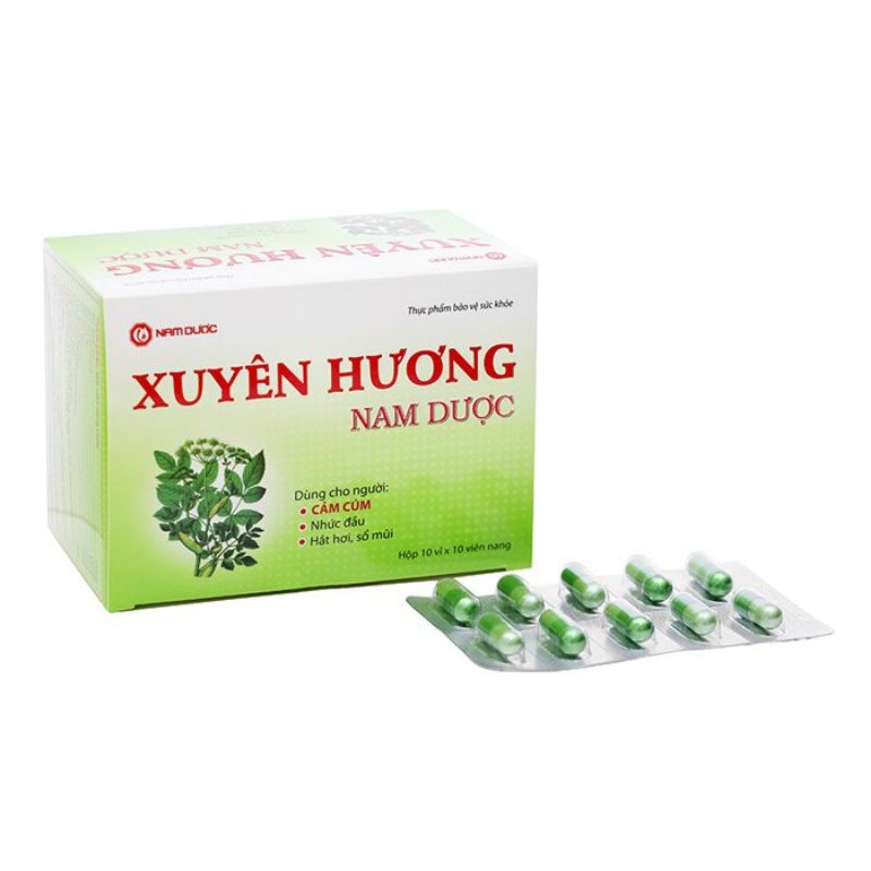 Xuyên Hương Nam Dược - Hỗ trợ làm giảm các triệu chứng nhức đầu, chóng mặt, hắt hơi, sổ mũi, nhức mỏi cơ thể do cảm cúm
