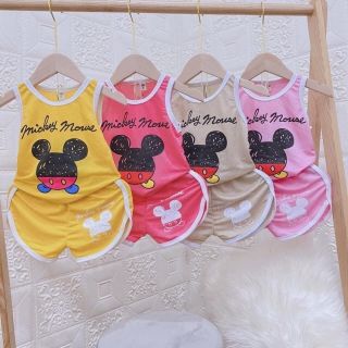 Bộ ba lỗ đũi micky cho bé gái