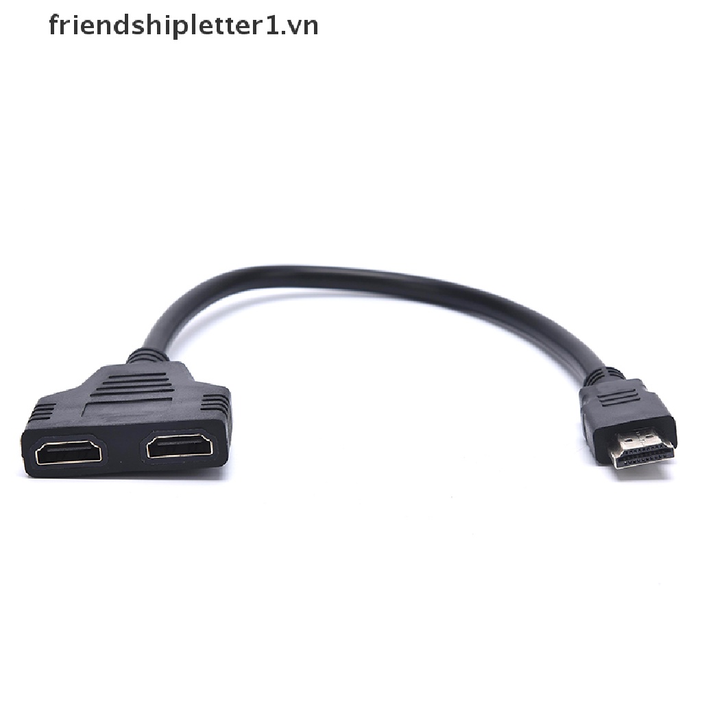 【friendshipletter1.vn】 HDMI Male to Dual HDMI Female 1 to 2 Way HDMI Splitter Adapter Cable for HDTV .