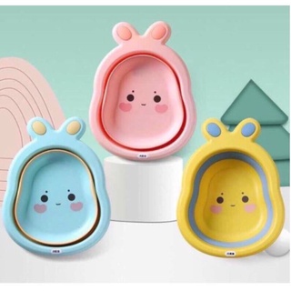 Chậu rửa mặt gấp gọn thông minh - chậu hình thỏ đáng yêu cho bé