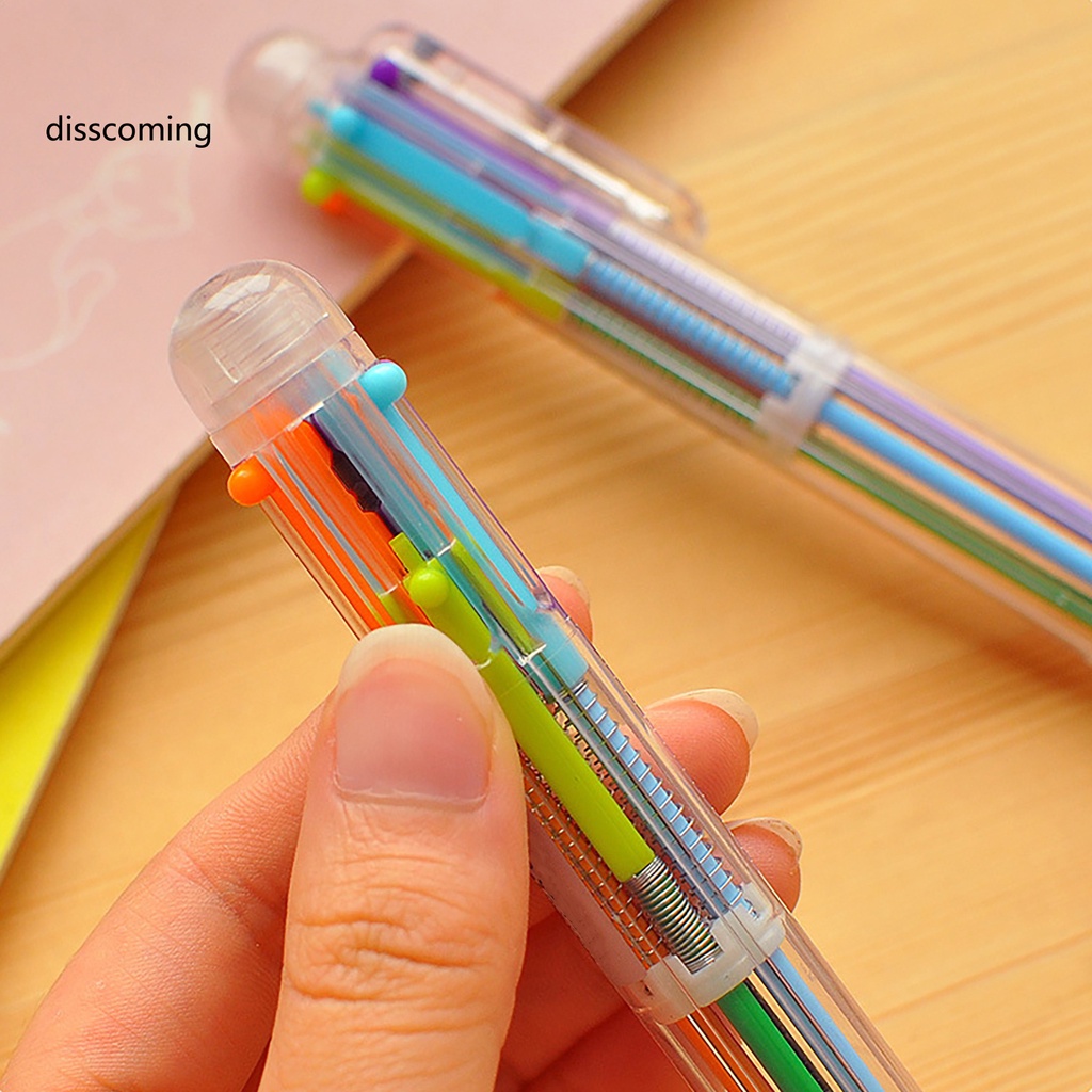Bút viết 6 trong 1 nhiều màu với vòi bút 0.5mm tiện lợi cho học sinh