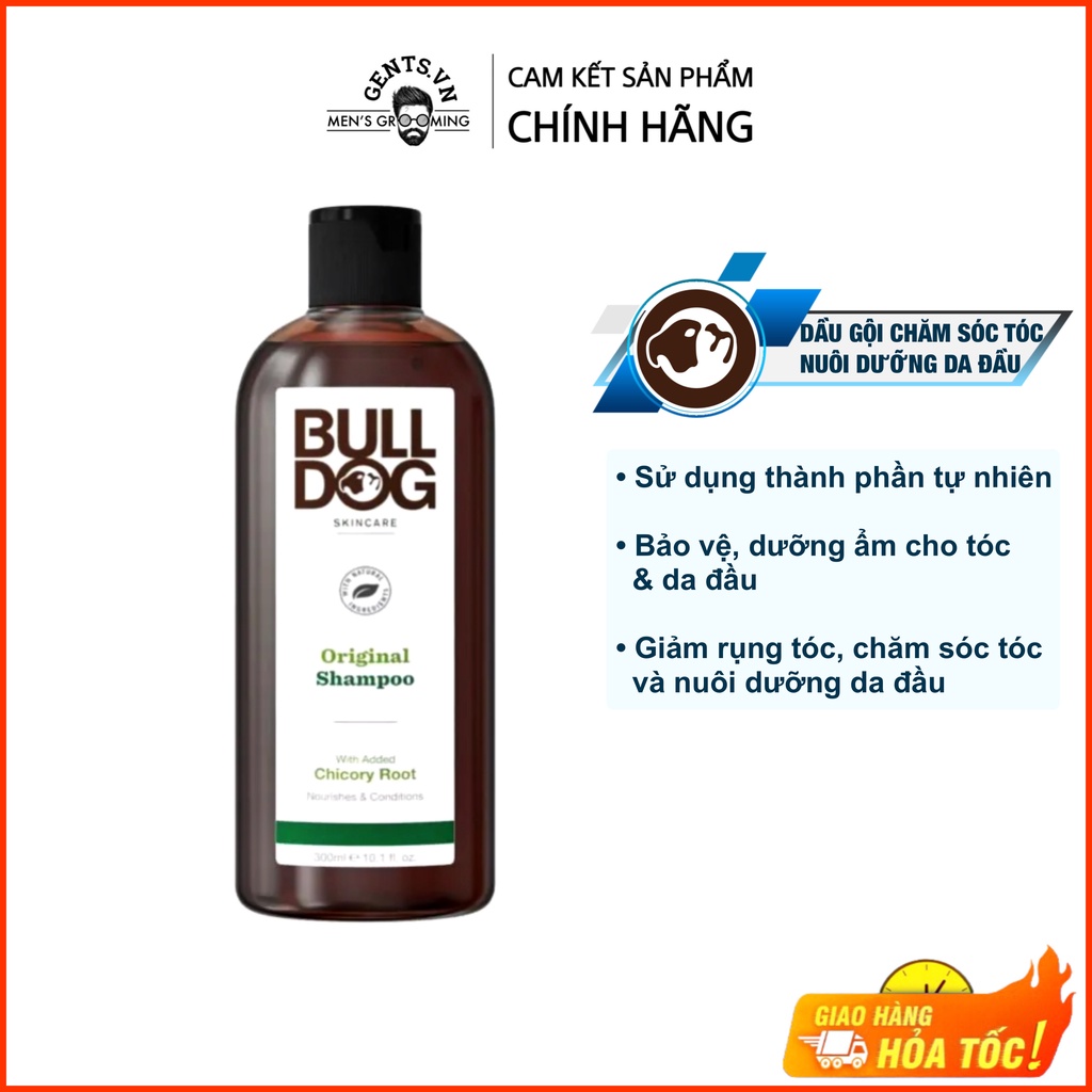 Dầu gội chăm sóc tóc & dưỡng da đầu cho nam Bulldog Skincare ORIGINAL 300ml
