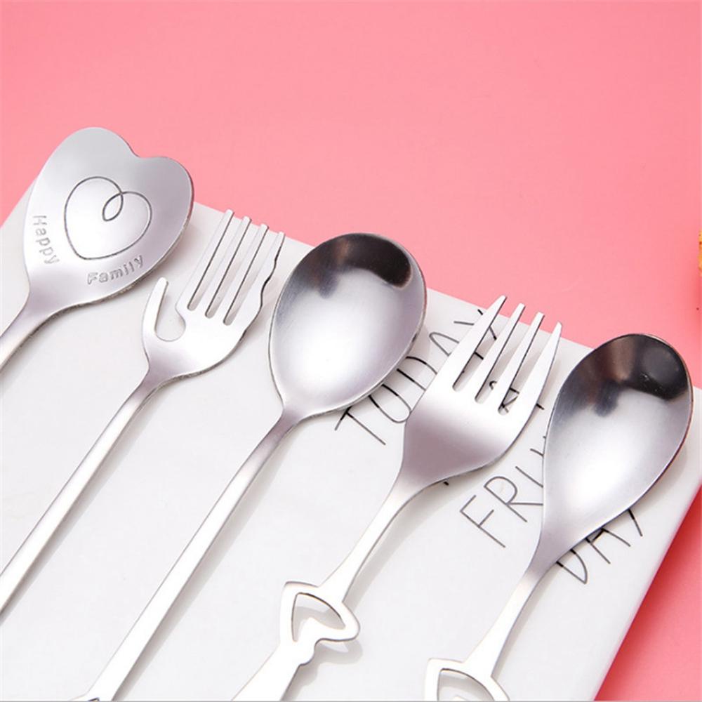Bộ Muỗng Nĩa Uống Cà Phê / Kem / Cà Phê Dùng Làm Quà Valentines