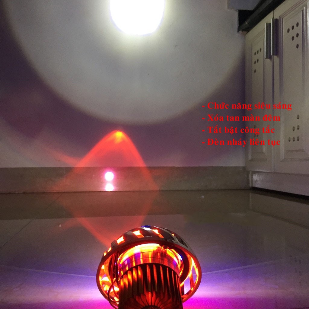 Đèn pha LED Bi cầu xe máy, xe đạp