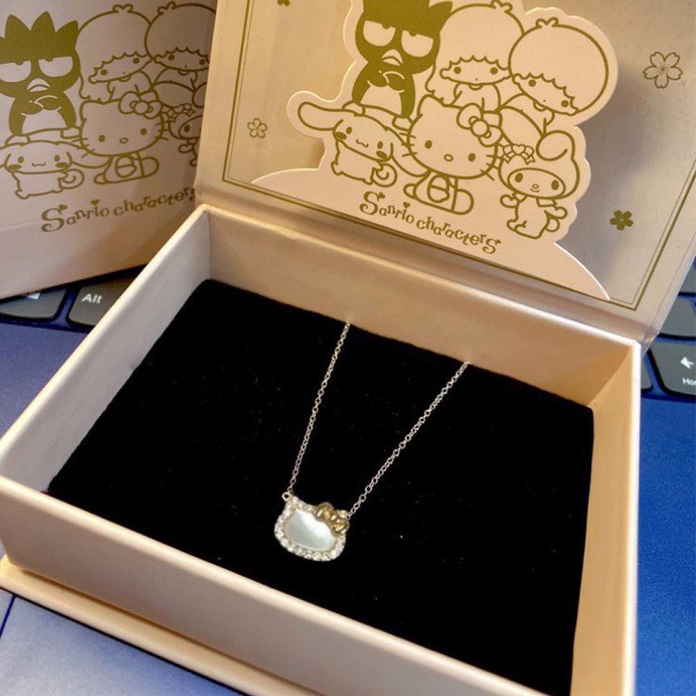 Dây Chuyền Mặt Hình Bánh Donut / Trái Tim / Mèo Dễ Thương Phong Cách Vintage Hàn Quốc