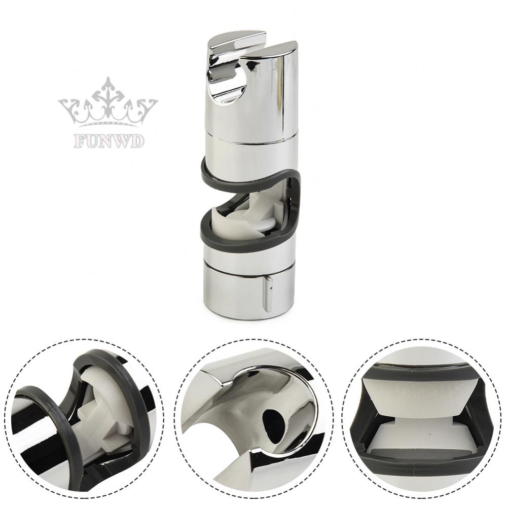 【FUNWD】1 Pcs Adjustable Shower Rail Head Holder Hose Slider Bar Bathroom Clamp Bracket