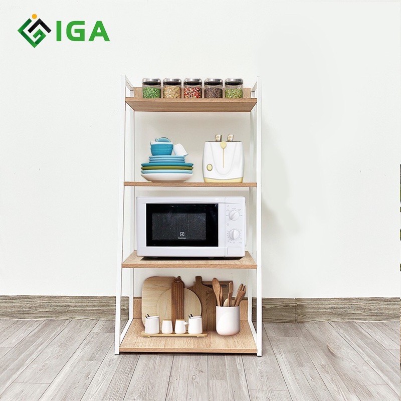 Kệ Gia Vị 4 tầng, Kệ Nhà Bếp Đa Năng Khung Sắt Chống Ghỉ GM06