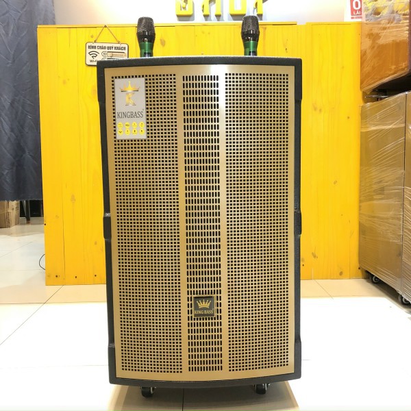 Loa Kéo Di Động Kingbass DSP 868, Loa Thùng Gỗ Bass 40 Công Suất Lớn + Có Bộ Chỉnh Âm DSP, EQ Tự Động, Reverd Cực Hay