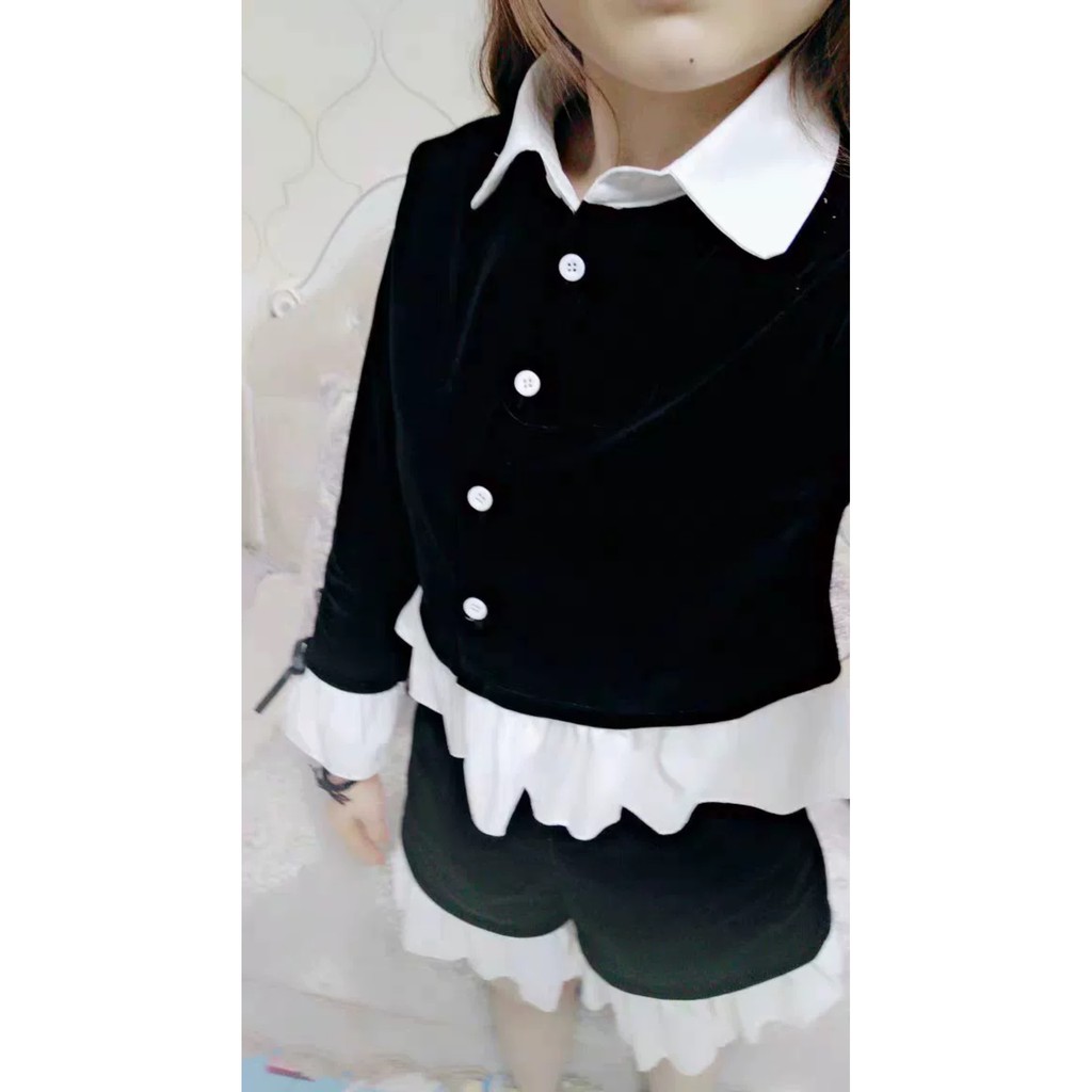 [Sẵn Hàng]♥️Set Áo+Quần Nhung Ulzzang(ảnh thật)Size S -&gt;2XL