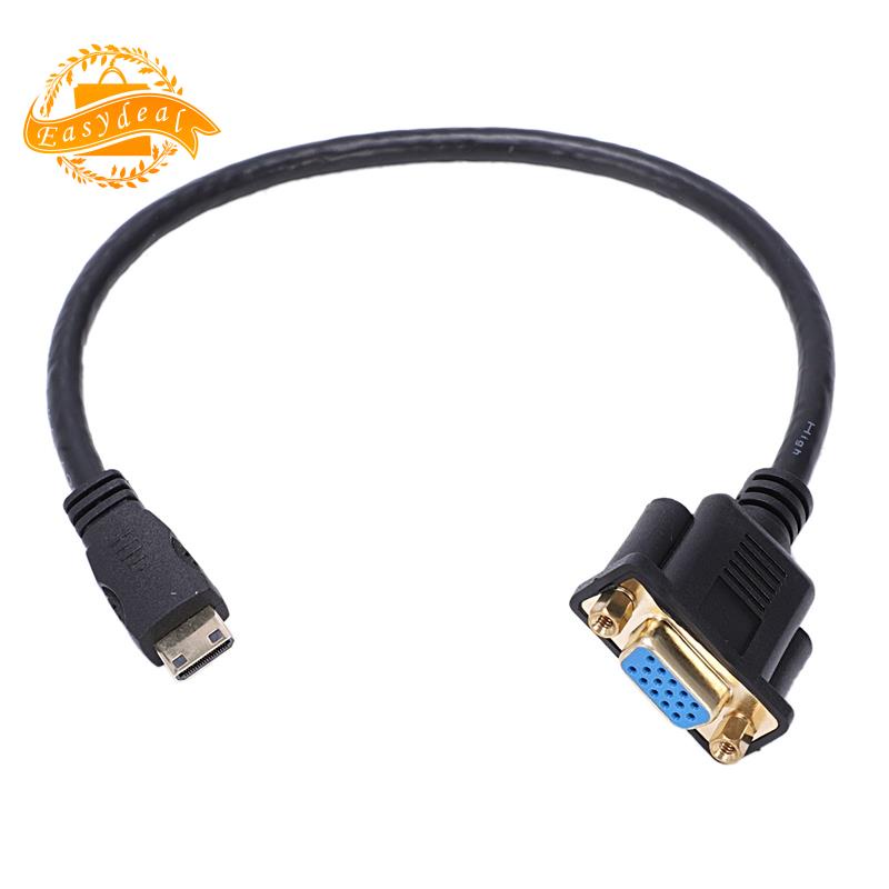 Bộ chuyển đổi cáp kết nối Mini HDMI sang VGA M / F 0,3M 1FT