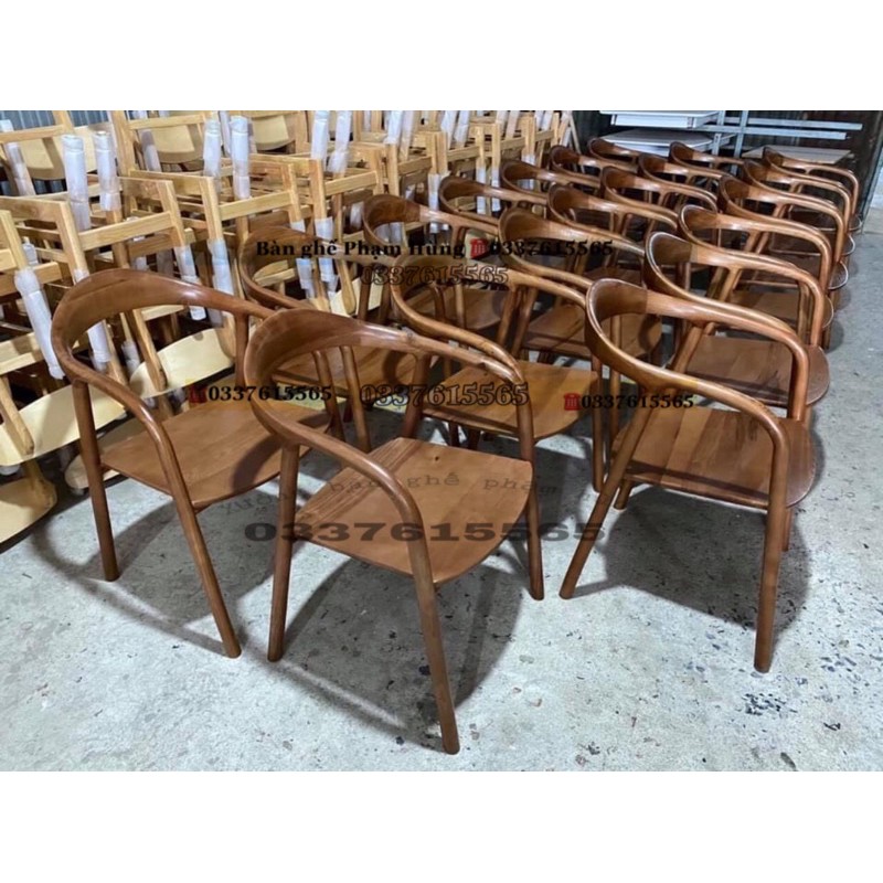 Ghế cafe gỗ chiều cao tổng 70cm ,đến chỗ ngồi 45cm