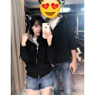 Áo khoác lông cừu có mũ