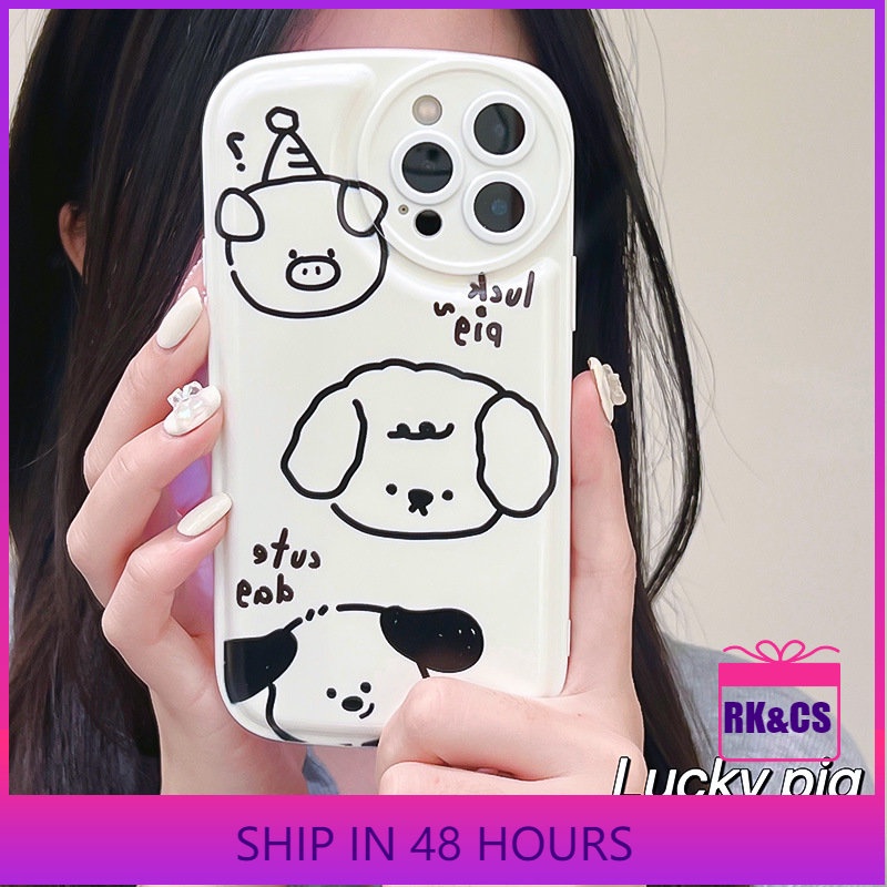 Ốp lưng iphone Ốp Điện Thoại Họa Tiết Đầu Heo Hoạt Hình Cho iphone 6 / 6plus / 6splus / 7 / 7plus / 8 / 8plus / xs / 11 / 12 / 13 / pro / max / plus / promax-QD