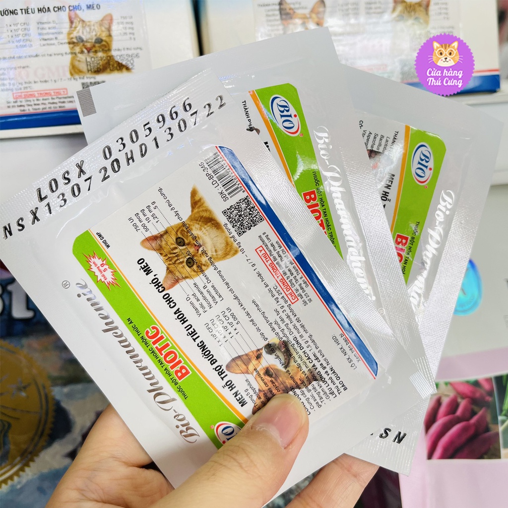 Men Tiêu Hoá BIOTIC - Chống Tiêu Chảy Chướng Bụng Chó Mèo