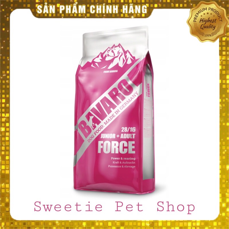 Thức ăn hạt khô cho thú cưng Josera Bavaro Force chuyên dành cho chó thích vận động