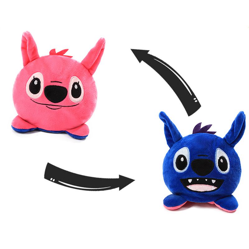 Búp Bê Nhồi Bông Hình Stitch Hai Mặt Lật