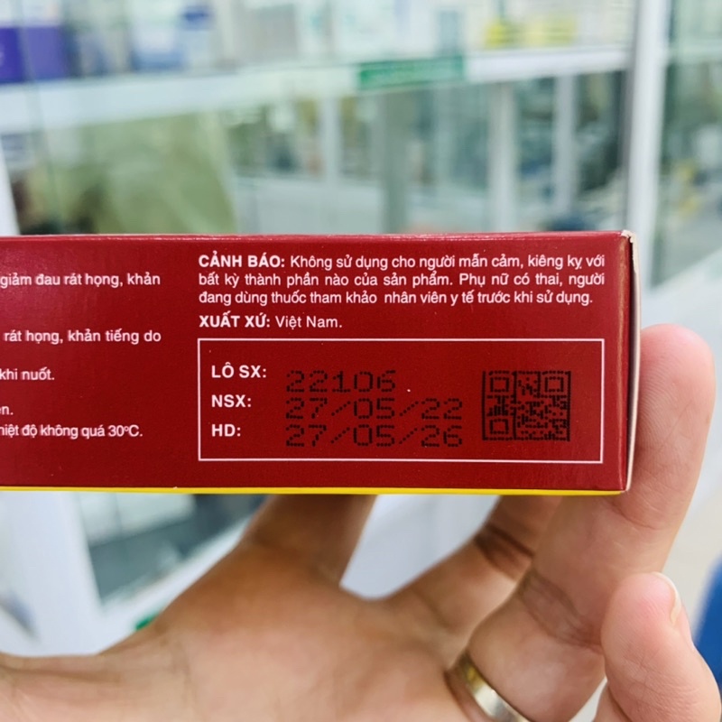 Viên Ngậm Ho Bổ Phế Nam Hà Tiêu Đờm Bổ Phổi Sát Trùng Họng