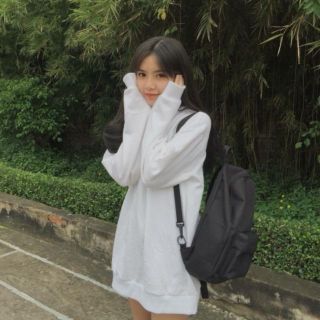 ÁO SWEATER BASIC WHITE TRẮNG TRƠN FORM RỘNG UNISEX
