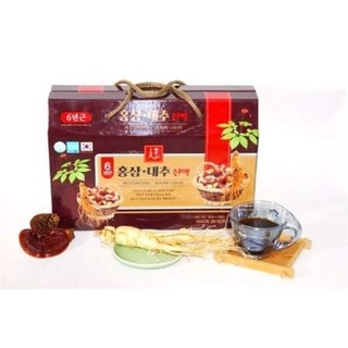 Quà tết-nước hồng sâm táo đỏ red ginseng jujube liquid hàn quốc - korea ginseng natural