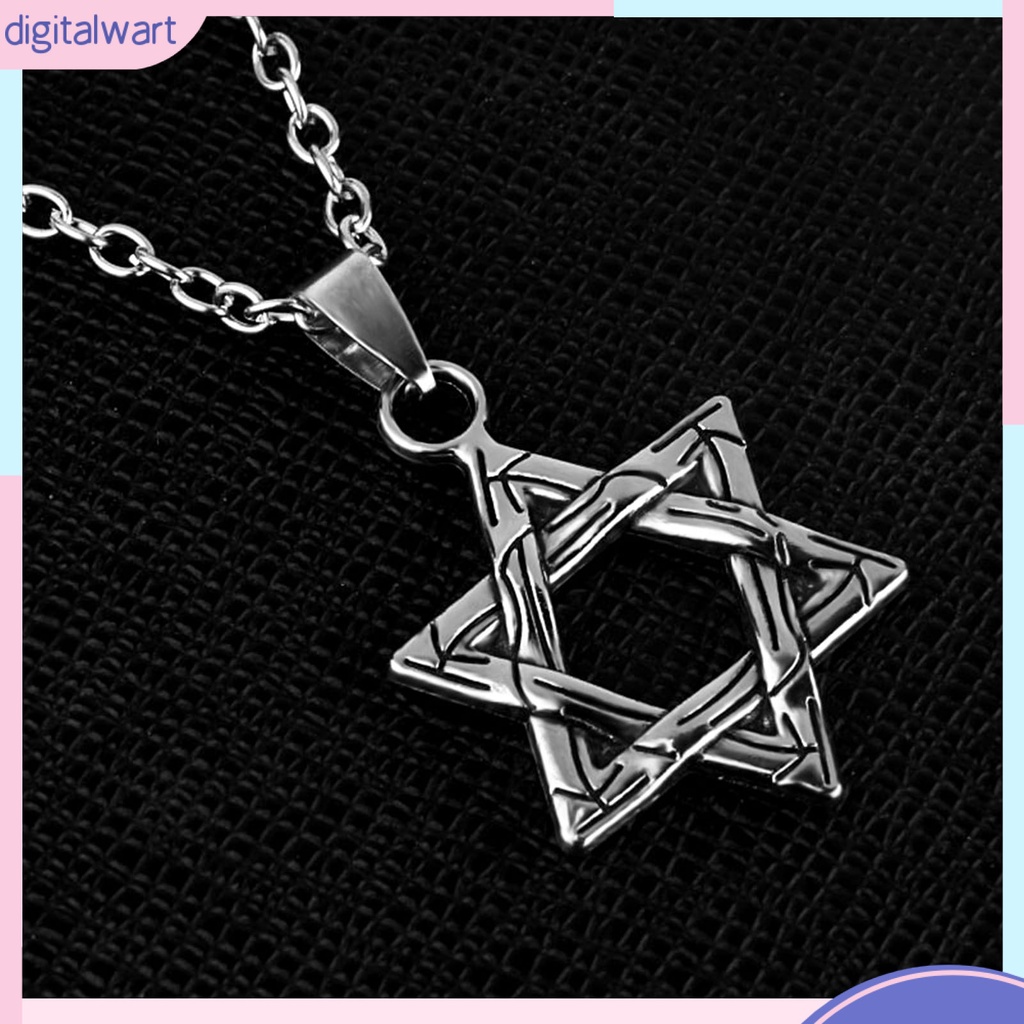 Vòng cổ mặt hình ngôi sao 6 cánh phong cách hiphop thời trang cho nam nữ