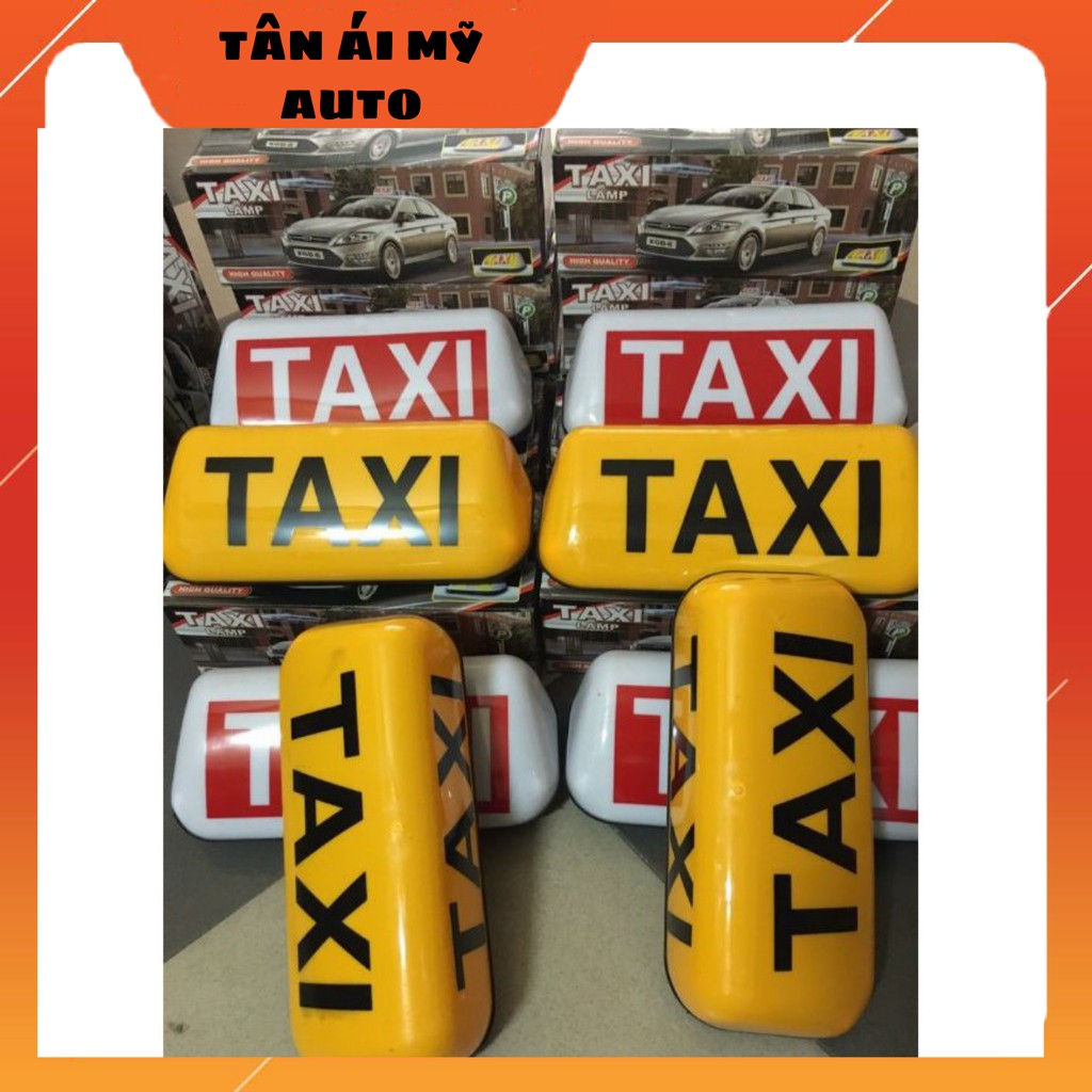 mào taxi ô tô có đèn và đế nam châm tự hít